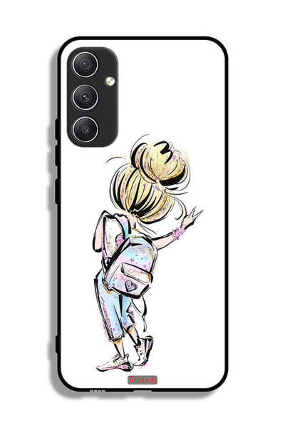 Tolwak غطاء حماية لهاتف سامسونج جالاكسي A34 5G، رسم فتاة العودة إلى المدرسة
