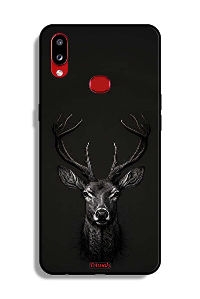 Tolwak غطاء حماية لهاتف Samsung Galaxy A10s بتصميم غزال فني رقمي