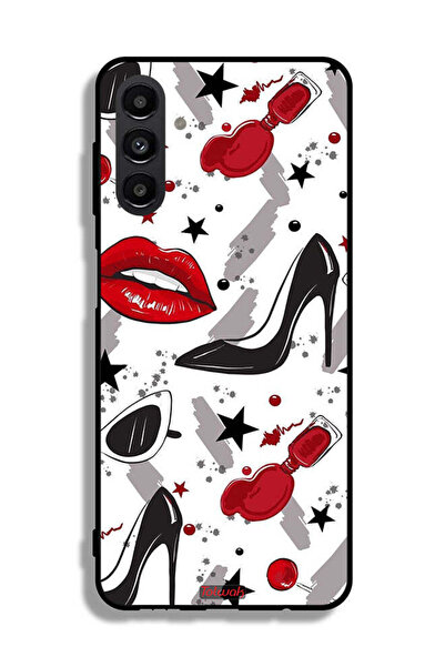 Tolwak Samsung Galaxy A13 5G Protective Case Cover Lipstick And Shoes Art