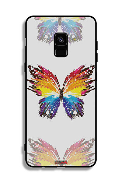 Tolwak غطاء حماية لهاتف Samsung Galaxy A8 Plus (2018) بخلفية بسيطة وفن رقمي