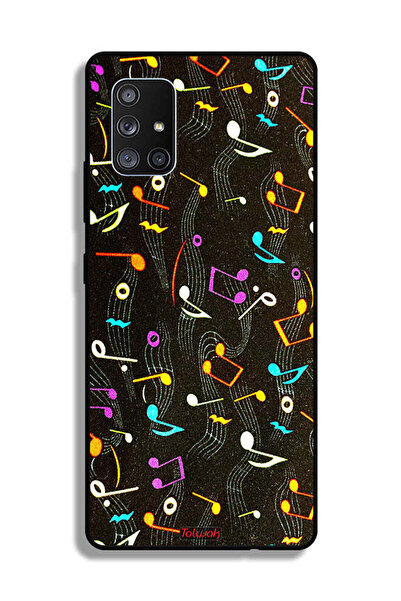 Tolwak غطاء حماية لهاتف سامسونج جالاكسي A71 5G بنمط قماش موسيقي