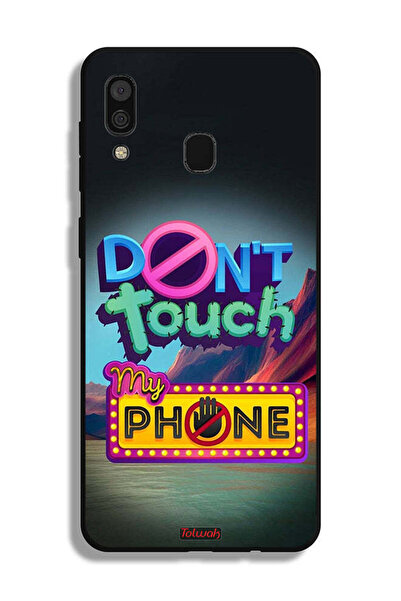 Tolwak Samsung Galaxy A20 Protective Case Cover Do Not Touch My Phone