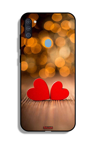 Tolwak Samsung Galaxy A11 Protective Case Cover Two Beautiful Hearts