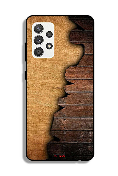 Tolwak Samsung Galaxy M32 5G Protective Case Cover Vintage Wood Pattern