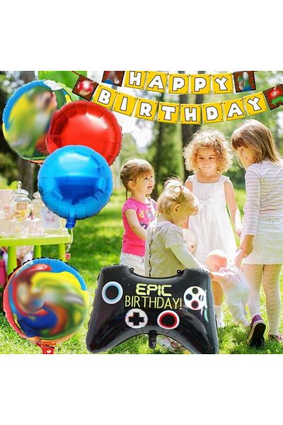 OEM Set of 6 Zswq party balloons, foil, multicolor