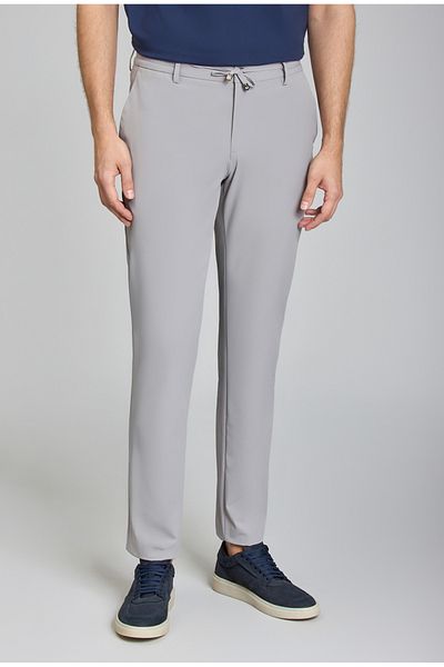 Bisse Αθλητικό ανδρικό παντελόνι Jogger Grey με τσέπες