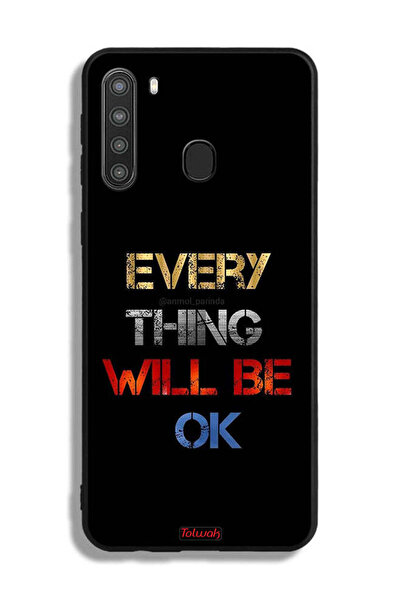 Tolwak غطاء حماية لهاتف Samsung Galaxy A21 كل شيء سيكون على ما يرام