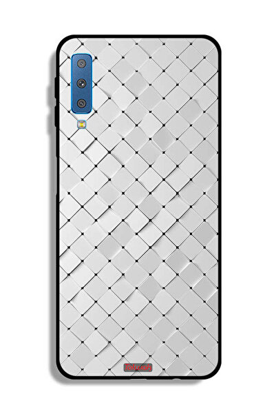 Tolwak غطاء حماية لهاتف Samsung Galaxy A7 (2018) بنقشة البلاط