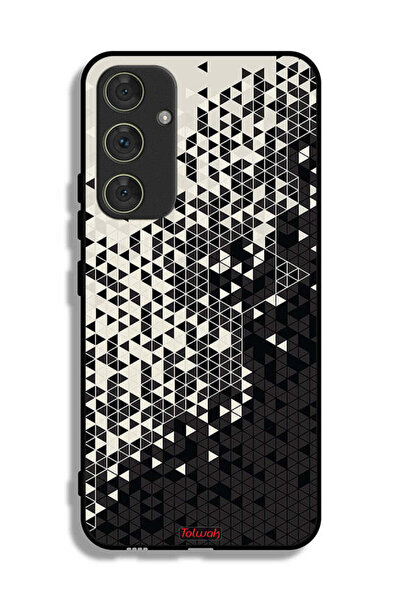 Tolwak غطاء حماية لهاتف سامسونج جالاكسي A54 5G بنمط مثلث فني رقمي