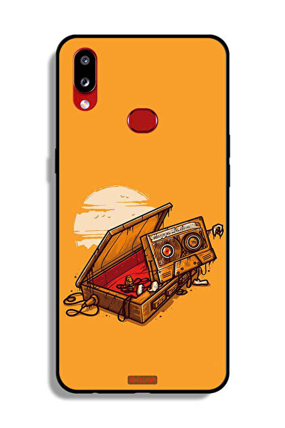 Tolwak غطاء حماية لهاتف Samsung Galaxy A10s بتصميم شريط كاسيت وشريط لاصق