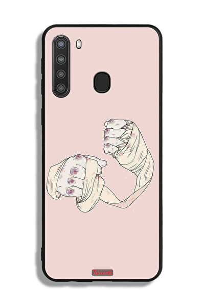 Tolwak غطاء حماية لهاتف سامسونج جالكسي A21 بتصميم فن المقاتل