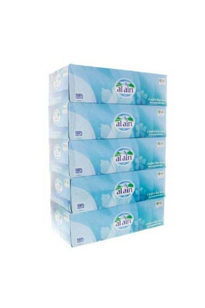 Al Ain SOFT FACIAL TISSUES 2 PLY 200 SHEET PACK OF 5