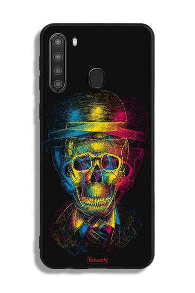 Tolwak غطاء حماية سامسونج جالاكسي A21 من سامسونج جالاكسي A21 غطاء حماية الجمج...