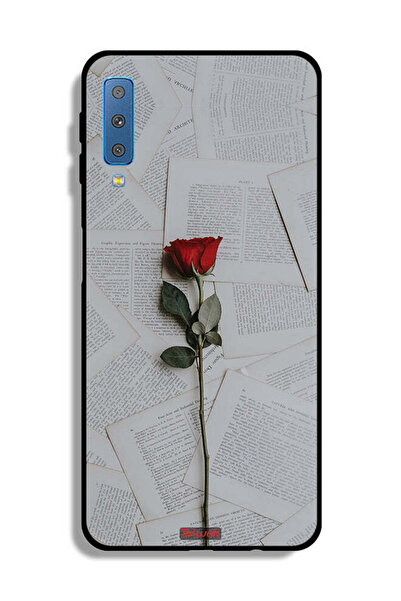 Tolwak غطاء حماية لهاتف سامسونج جالاكسي A7 (2018) وردي على ورق