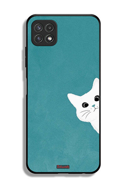 Tolwak Samsung Galaxy A22 5G Protective Case Cover Cat Appearing
