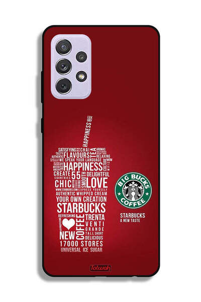 Tolwak Samsung Galaxy A72 5G Protective Case Cover Coffee Sticker