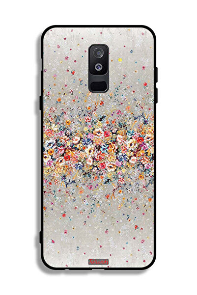Tolwak غطاء حماية لهاتف Samsung Galaxy A6 Plus (2018) بتصميم زهور صغيرة وفن ت...
