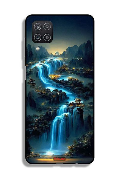 Tolwak غطاء حماية لهاتف Samsung Galaxy A12 بتصميم شلال فني