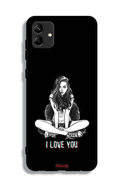 Tolwak غطاء حماية لهاتف سامسونج جالكسي A04e بتصميم "أحبك"