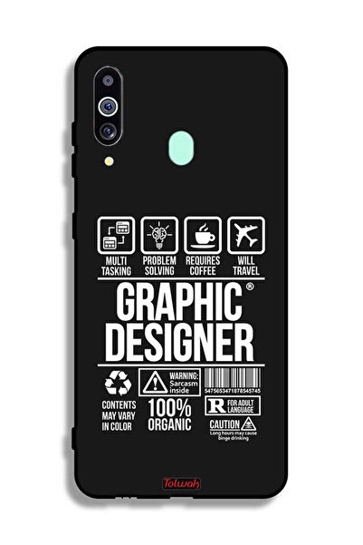 Tolwak Samsung Galaxy A60 Protective Case Cover Graphic Designer Sticker