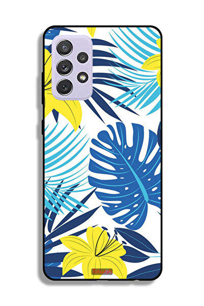 Tolwak غطاء حماية لهاتف سامسونج جالاكسي A72 5G برسومات ريش وزهور