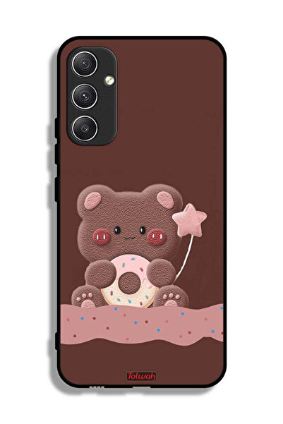 Tolwak غطاء حماية لهاتف سامسونج جالاكسي A34 5G بطبعة دب دونات