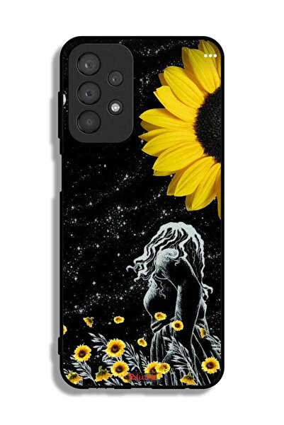 Tolwak غطاء حماية لهاتف Samsung Galaxy A23 بتصميم فتاة تنظر إلى فن القمر