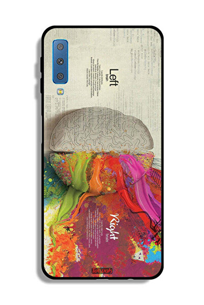 Tolwak غطاء حماية لهاتف Samsung Galaxy A7 (2018) بتصميم تجريدي لعلم الدماغ