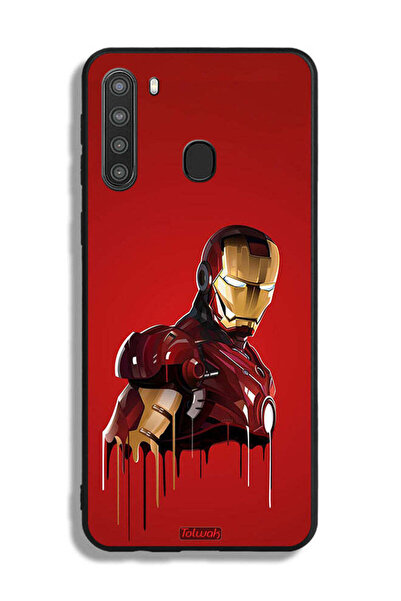 Tolwak غطاء حماية لهاتف سامسونج جالكسي A21 برسومات الرجل الحديدي