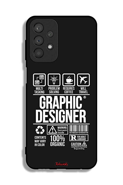 Tolwak Samsung Galaxy A23 Protective Case Cover Graphic Designer Sticker