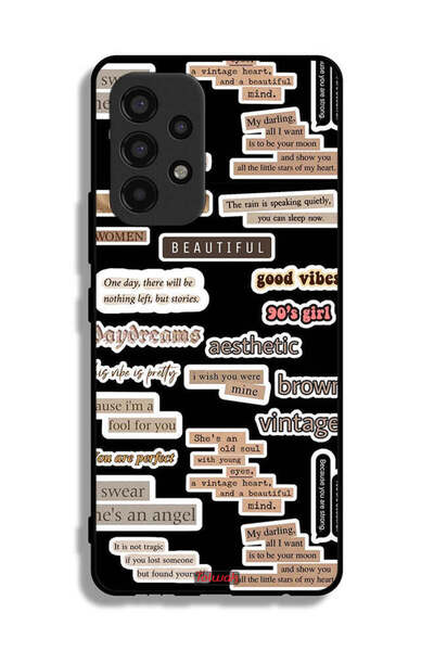 Tolwak غطاء حماية لهاتف سامسونج جالاكسي A53 5G بملصقات اقتباسات جميلة