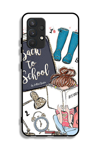 Tolwak غطاء حماية لهاتف سامسونج جالاكسي A32 4G بتصميم فتاة العودة إلى المدرسة...