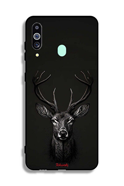 Tolwak غطاء حماية لهاتف سامسونج جالاكسي M40 بتصميم غزال فني رقمي