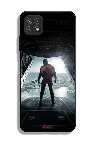 Tolwak غطاء حماية لهاتف سامسونج جالاكسي A22 5G بتصميم صورة كابتن أمريكا