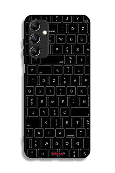 Tolwak غطاء حماية لهاتف Samsung Galaxy A24 4G بنمط مفاتيح لوحة مفاتيح عشوائية