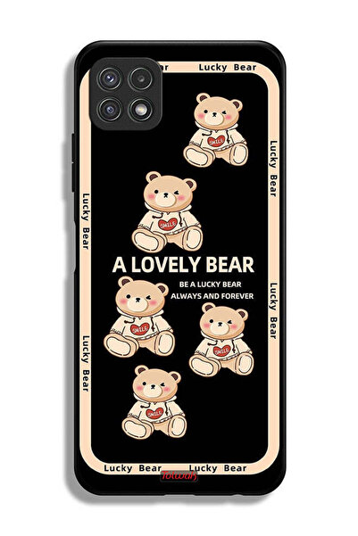 Tolwak غطاء حماية لهاتف سامسونج جالكسي A22 5G بتصميم دب جميل