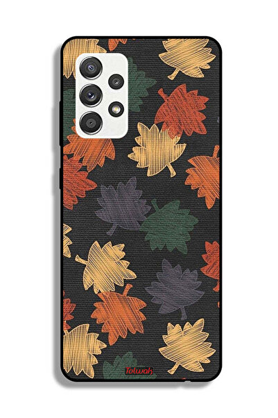 Tolwak Samsung Galaxy M32 5G Protective Case Cover Autumn Leaves Art