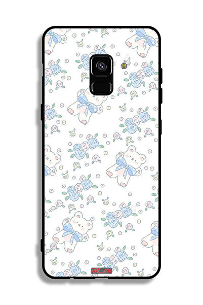 Tolwak غطاء حماية لهاتف سامسونج جالكسي A8 بلس (2018) بطبعة دب تيدي لطيف ورمز ...