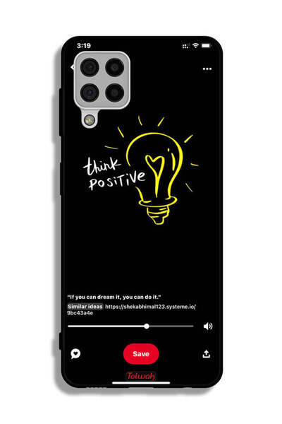 Tolwak غطاء حماية لهاتف سامسونج جالاكسي A22 4G - فكر بإيجابية