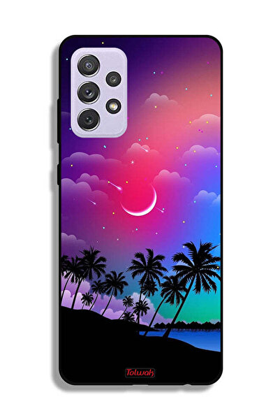 Tolwak Samsung Galaxy A72 5G Protective Case Cover Moon In Night Art