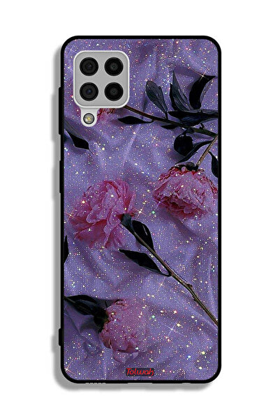 Tolwak غطاء حماية لهاتف سامسونج جالاكسي A22 4G بنقشة ورود لامعة