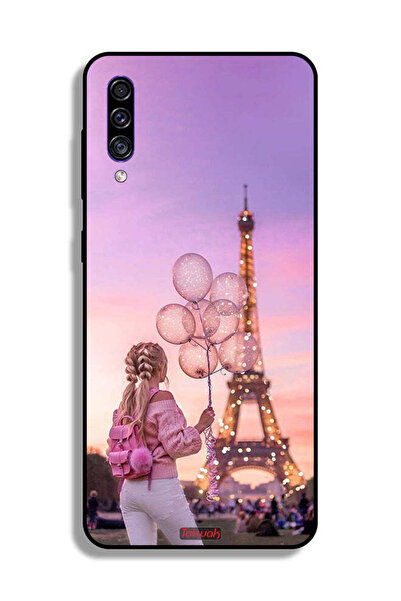Tolwak غطاء حماية لهاتف سامسونج جالاكسي A30s بطبعة فتاة تحمل بالونات