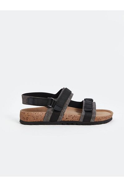 LC Waikiki Black Velcro Men's Sandals