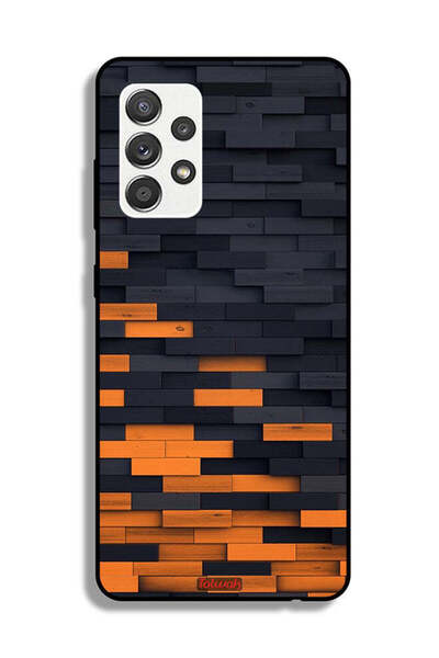 Tolwak Samsung Galaxy M32 5G Protective Case Cover Wooden Wall
