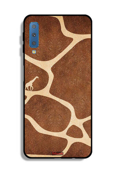 Tolwak غلاف واقي بغطاء واقي بجلد الزرافة من سامسونج جالاكسي A7 (2018)
