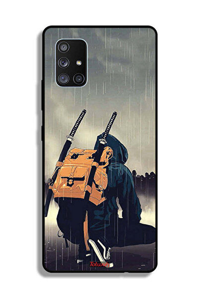 Tolwak غطاء حماية لهاتف سامسونج جالاكسي A71 5G، رسمة سيف ساموراي رقمية