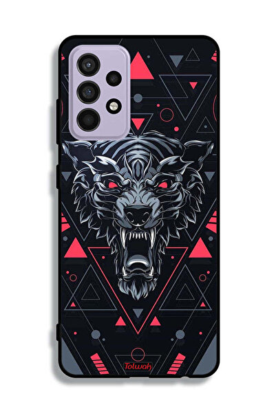 Tolwak غطاء حماية لهاتف سامسونج جالاكسي A52s 5G بتصميم الذئب المتمرّد