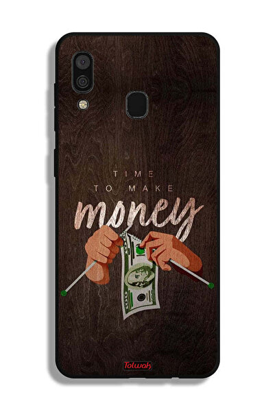 Tolwak غطاء حماية لهاتف Samsung Galaxy A20 - حان وقت كسب المال