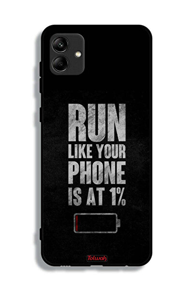 Tolwak غطاء حماية لهاتف Samsung Galaxy A04e، اركض كما لو أن هاتفك يعمل بنسبة 1%