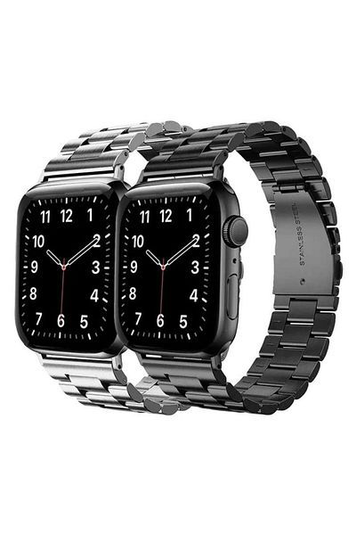 O Ozone Apple Watch Ultra 49mm / 45mm / 44mm / 42mm | Metal Straps | Black & Silver